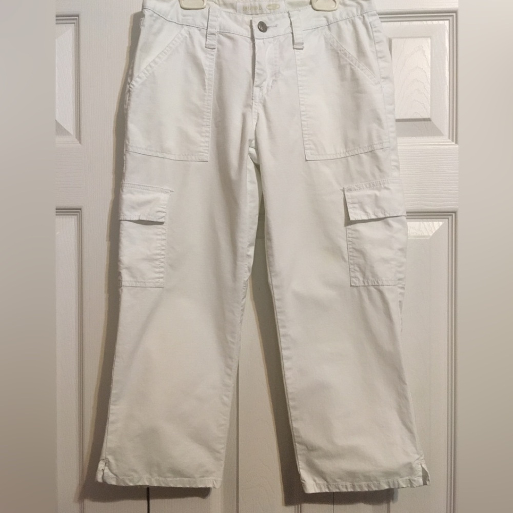 Bongo white crop cargo pants size 1